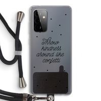 Confetti: Samsung Galaxy A72 5G Transparant Hoesje met koord Confetti: Samsung Galaxy A72 5G Transparant Hoesje met koord
