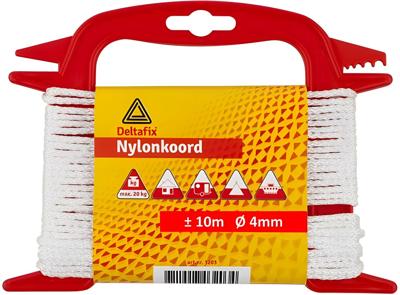 Nylonkoord wit 4mm I - Deltafix