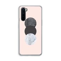 Marmeren cirkels: OnePlus Nord Transparant Hoesje
