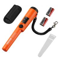 VEVOR Metaaldetector Pinpointer IP66 Volledig waterdichte metaaldetector 5 cm detectiediepte Propointer Schattenjacht met 3 modi Geluid/trillingen/geluid + trillingen 9V batterij en fluwelen zakje inbegrepen