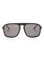 Saint Laurent Eyewear lunettes de soleil SL590 à monture pilote - Noir - thumbnail