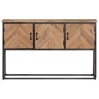 The Living Store Dressoir Opbergkast - 120x30x75cm - Massief Acaciahout - Industrieel design - thumbnail