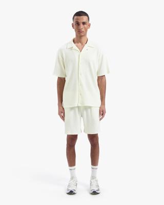 Croyez Homme Zeplin Seersucker Shirt Cr1-hs25-09 Overhemd 333 Off-white