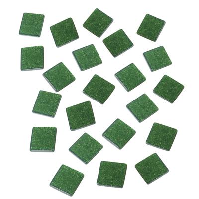 Rayher Mozaiek steentjes/tegeltjes - 1025x stuks - groen - 1 cm - kunststof