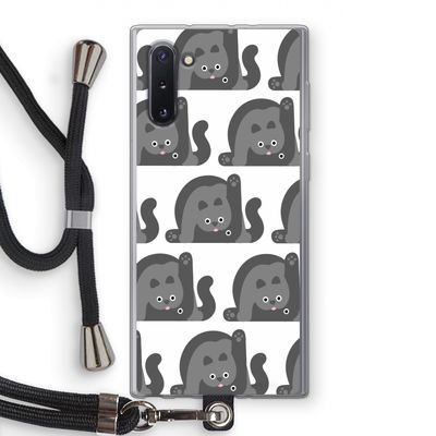 Cats: Samsung Galaxy Note 10 Transparant Hoesje met koord
