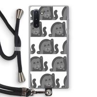 Cats: Samsung Galaxy Note 10 Transparant Hoesje met koord