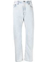 Off-White jean droit à imprimé Arrows - Bleu