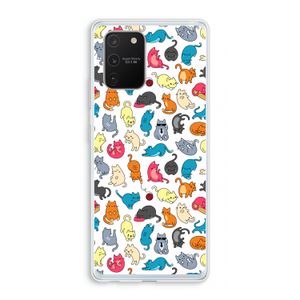 Kleurrijke katten: Samsung Galaxy S10 Lite Transparant Hoesje