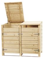 Klikoberging kliko ombouw 2 containers dubbel dicht 129x152x91cm