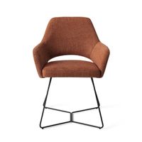 Jesper Home Yanai eetkamerstoel Tuscan Terra beehive black