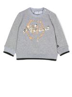 Philipp Plein Junior sweat à logo imprimé - Gris - thumbnail