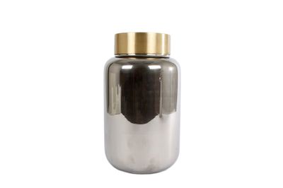 Vaas Sanne M zilver glas 14x14x24cm