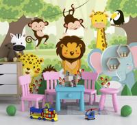 Fotobehang wilde dieren kinderen