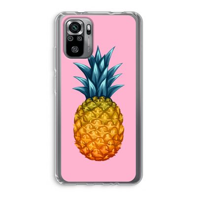 Grote ananas: Xiaomi Redmi Note 10S Transparant Hoesje