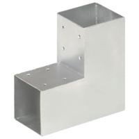 Paalverbinding L-vorm 91x91 mm gegalvaniseerd metaal - thumbnail