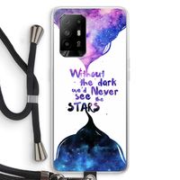 Stars quote: Oppo A95 5G Transparant Hoesje met koord