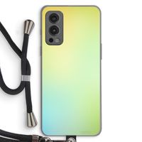 Minty mist pastel: OnePlus Nord 2 5G Transparant Hoesje met koord