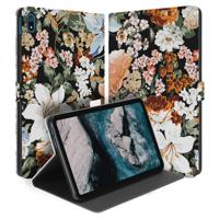 Uniek Nokia T20 Tablethoesje met Stand - Bloemen Dark Design | B2C Telecom Uniek Nokia T20 Tablethoesje met Stand - Bloemen Dark Design | B2C Telecom
