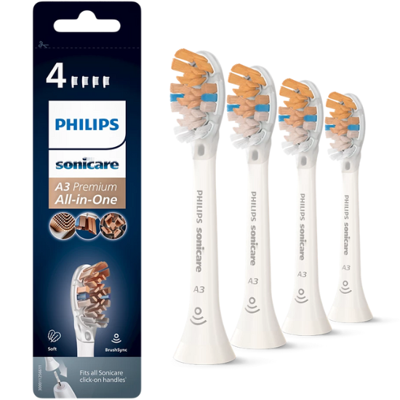 Philips Sonicare A3 Premium All-in-One HX9094/10 Wit - 4 stuks