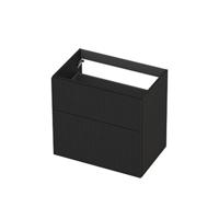 INK - Onderkast 2L A-sym Gelakt Gefr. Front - 700x450x650 Mm - Mat Zwart