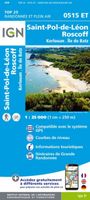 Wandelkaart - Topografische kaart 0515ET St.Pol-de-Léon, Roscoff, Brignogan-Plage, Plouescat, Cléder Bretagne | IGN - Institut Géographique National - thumbnail