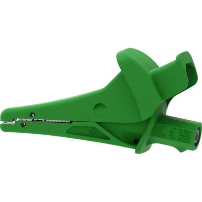 Electro PJP 5104-IEC-CD1-V Krokodillenklem Groen Klembereik (max.): 25 mm Lengte: 91 mm 1 stuk(s)