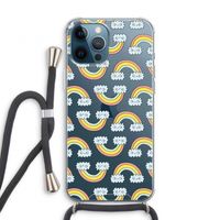 Regenboog: iPhone 12 Pro Transparant Hoesje met koord