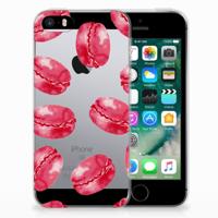 Apple iPhone SE | 5S | Siliconen Case | Pink Macarons