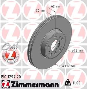 Remschijf Coat Z 150129720