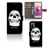 Telefoonhoesje met Naam Xiaomi Redmi Note 10S | 10 4G | Poco M5s Skull Eyes - thumbnail