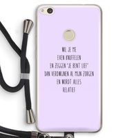 Relatief: Huawei Ascend P8 Lite (2017) Transparant Hoesje met koord