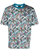 PS Paul Smith t-shirt Jacks World en coton - Bleu