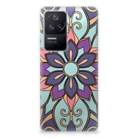 Xiaomi Poco F4 | TPU Case | Purple Flower
