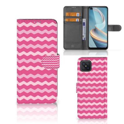OPPO Reno4 Z | Telefoon Hoesje | Waves Pink