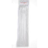 Set van 6x stuks wit lametta engelenhaar 50 cm kerstboomversiering