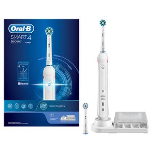 Oral-B Smart 4 - 4000N - Elektrische Tandenborstel Wit Powered by Braun