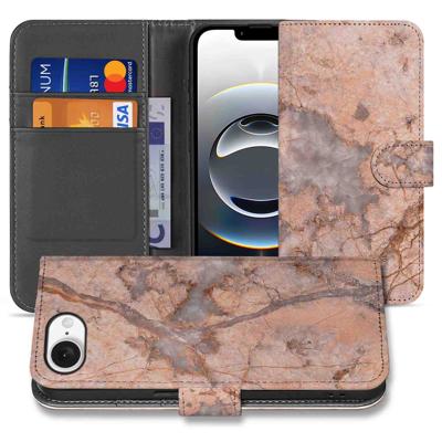 iPhone 16e | Bookcase | Marmer Oranje