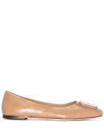 Tory Burch ballerines Georgia Bombé - Tons neutres