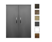 Sanicare kolomkast met chromen greep 67x90x32cm antraciet