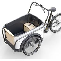 Bakfiets 3 wieler Shuttle zwart-wit