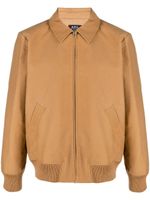 A.P.C. surchemise à fermeture zippée - Marron