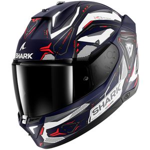 SHARK Skwal i3 Linik, Integraalhelm, Mat Blauw-Wit-Rood BWR