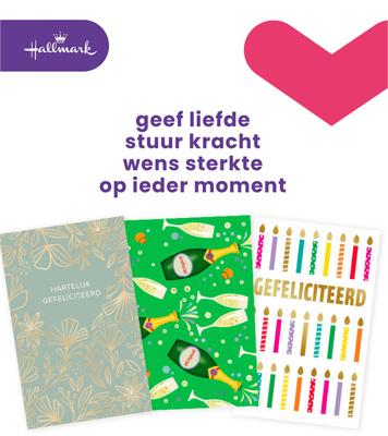 Wenskaart hallmark business box verjaardag 6 stuks