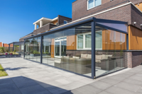 Aluminium terrasoverkapping Montreal 706x300 cm antraciet RAL7024- - Aluminium- Tuindeco Aluminium terrasoverkapping Montreal 706x300 cm antraciet RAL7024- - Aluminium- Tuindeco