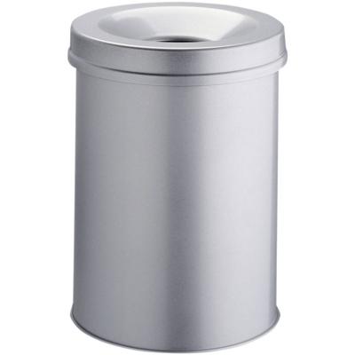 Durable Safe 330610 Prullenbak 30 l (Ø x h) 315 mm x 492 mm Metaal Grijs 1 stuk(s)