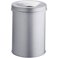 Durable Safe 330610 Prullenbak 30 l (Ø x h) 315 mm x 492 mm Metaal Grijs 1 stuk(s)