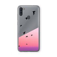 Fly away: Samsung Galaxy A11 Transparant Hoesje