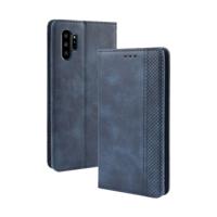 Magnetische Buckle retro Crazy Horse textuur horizontale Flip lederen case voor Galaxy Note10 Pro met houder & kaartsleuven & fotolijstjes (blauw)
