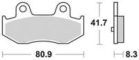 TRW Brake pad mcb 746 organic standard