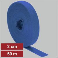 Electronic Garage EG25CA133 Klittenband Om te bundelen Haak- en lusdeel (l x b) 50 m x 2 cm Blauw 50 m